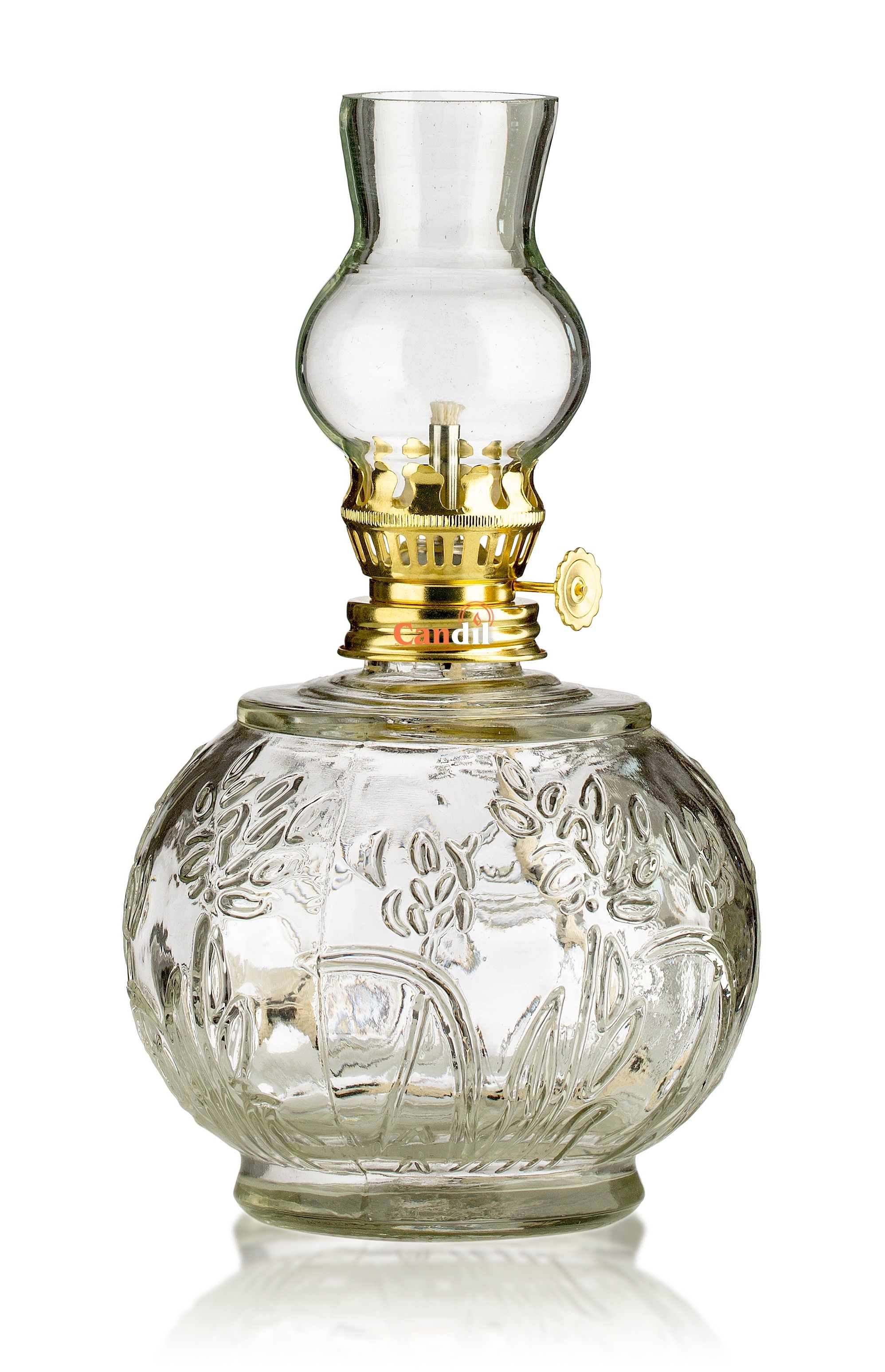 Oil lamp flower clear